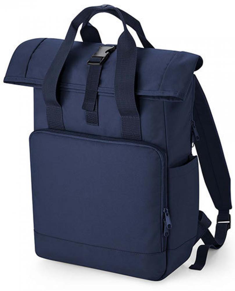 <b>BagBase</b> <br> Recycled Twin Handle Roll-Top Laptop Backpack