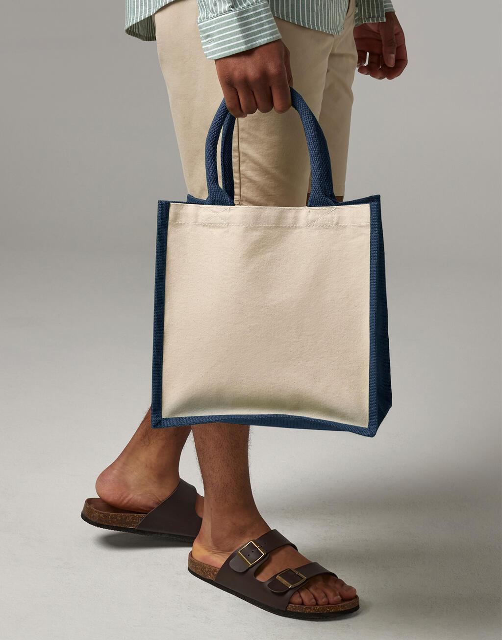 <b>Westford Mill</b> <br> Printers' Midi Jute Bag 30 x 30 x 19 cm 