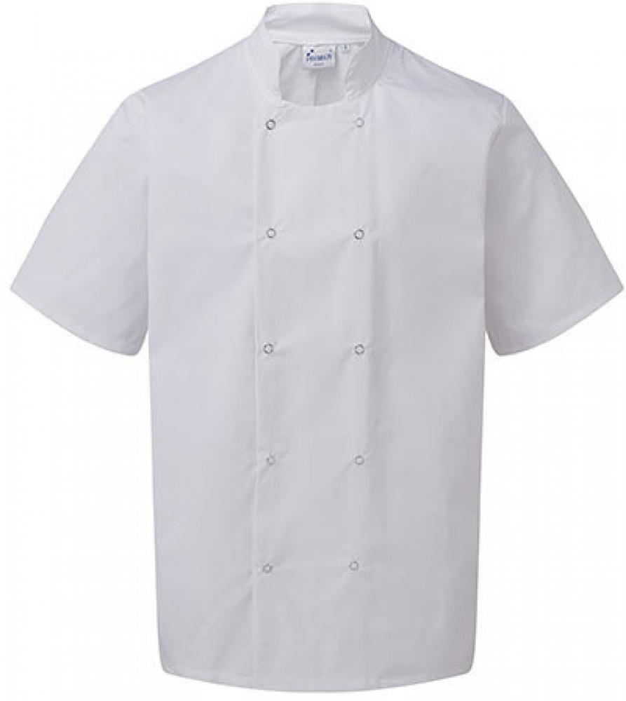 <b>Premier Workwear</b> <br> Studded Front Short Sleeve Chef´s Jacket XS bis 3XL