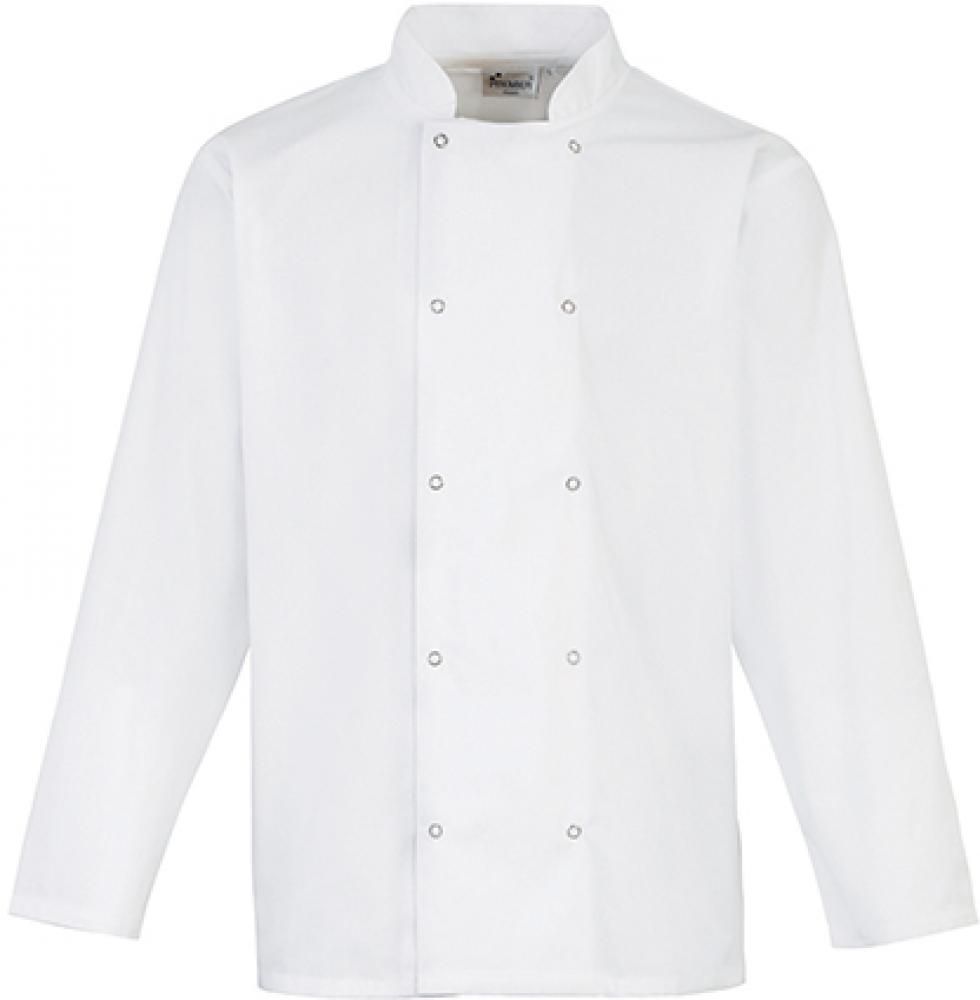 <b>Premier Workwear</b> <br> Chef´s Long Sleeve Stud Jacket XS bis 3XL