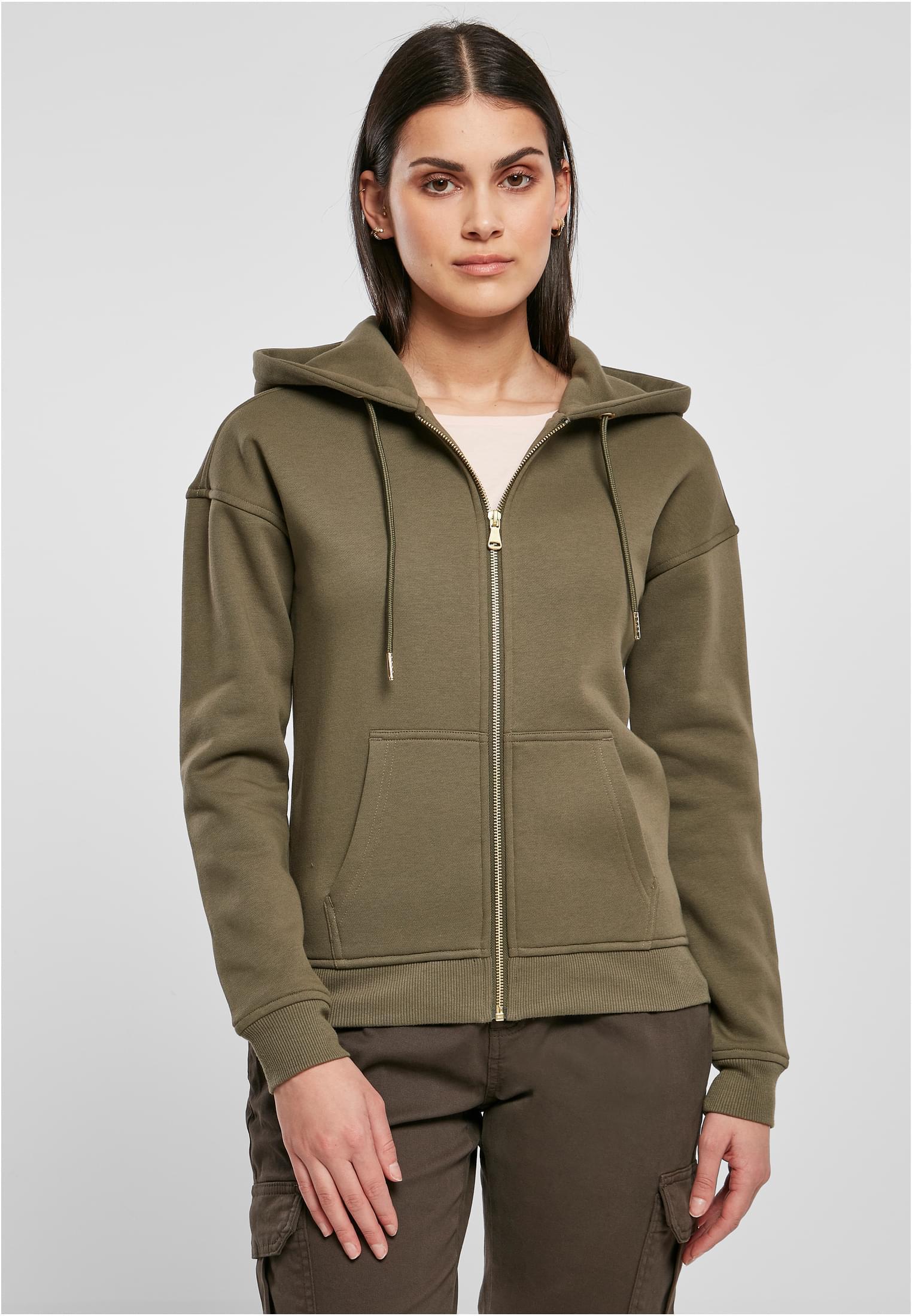<b>Urban Classics</b> <br> Ladies Classic Zip Hoody Kapuzenjacke Damen