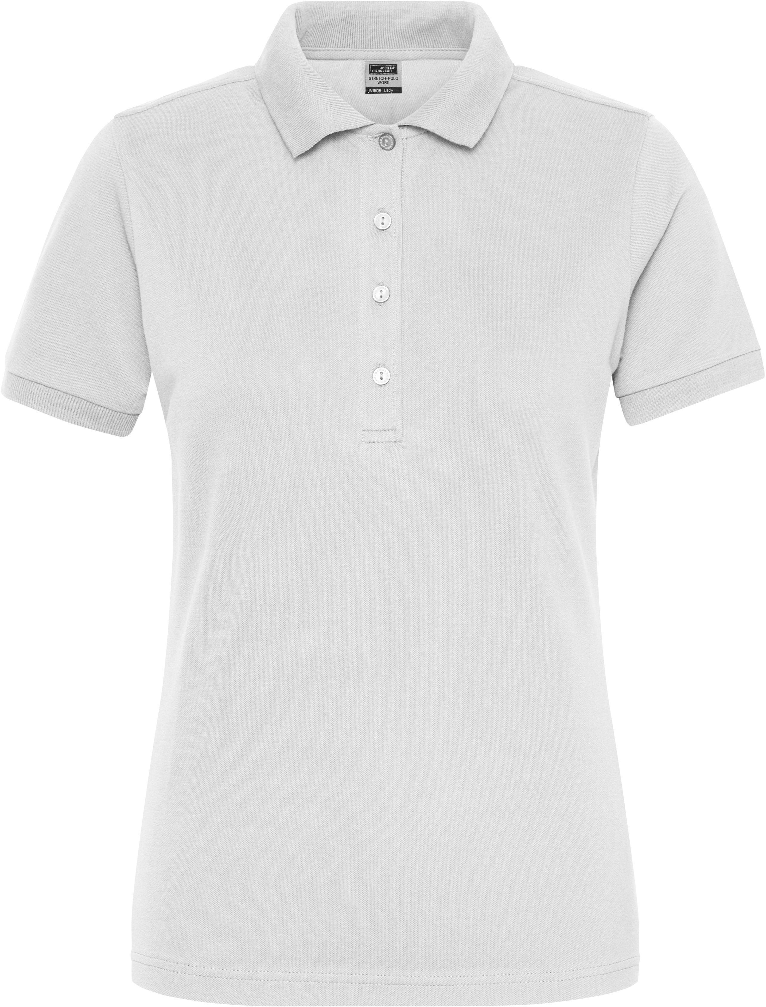 <b>James+Nicholson wird Daiber</b> <br> Ladies' BIO Stretch-Polo Work - SOLID - Polo aus weichem Ela