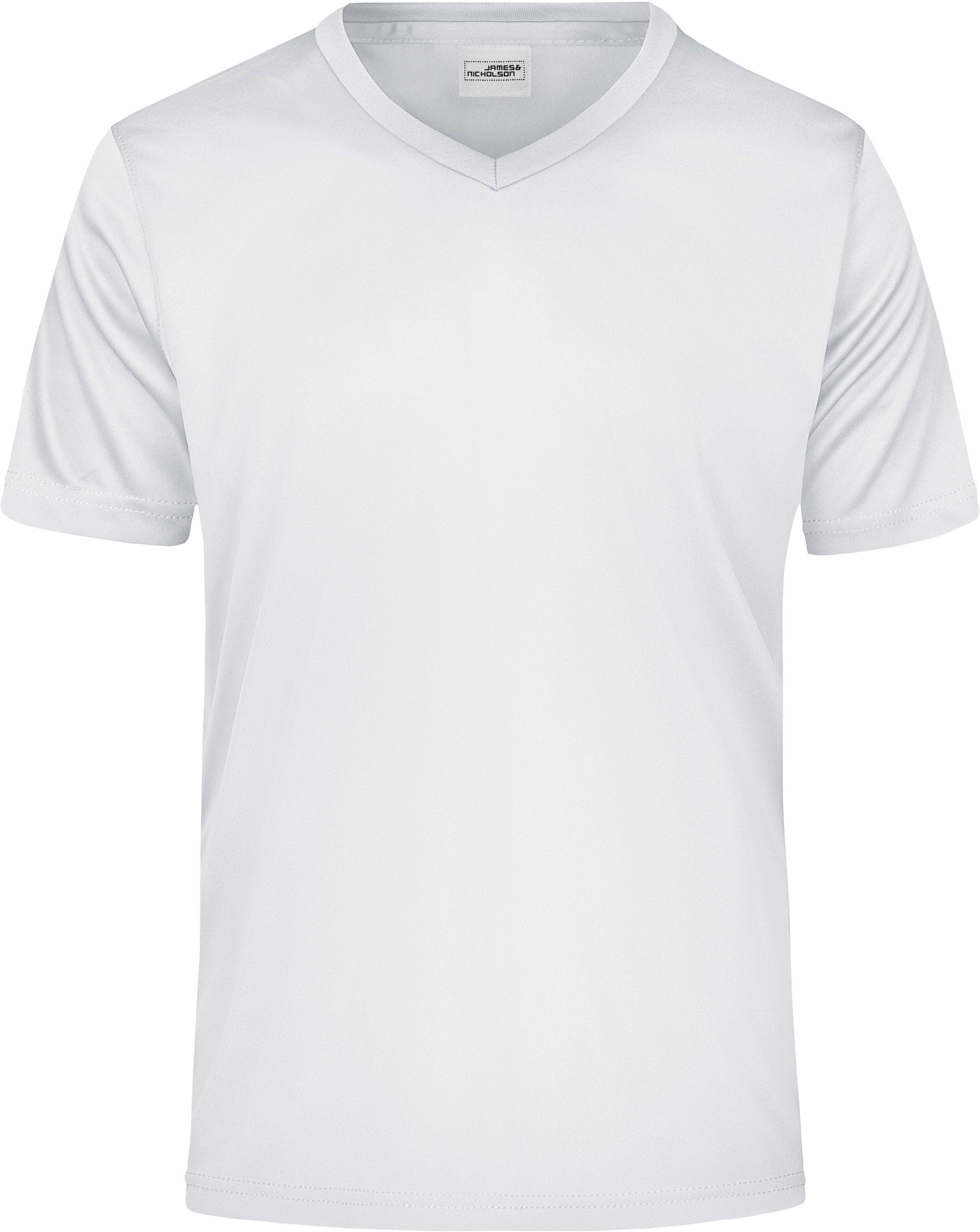 <b>James+Nicholson wird Daiber</b> <br> Men's Active-V Funktions T-Shirt für Freizeit und Sport