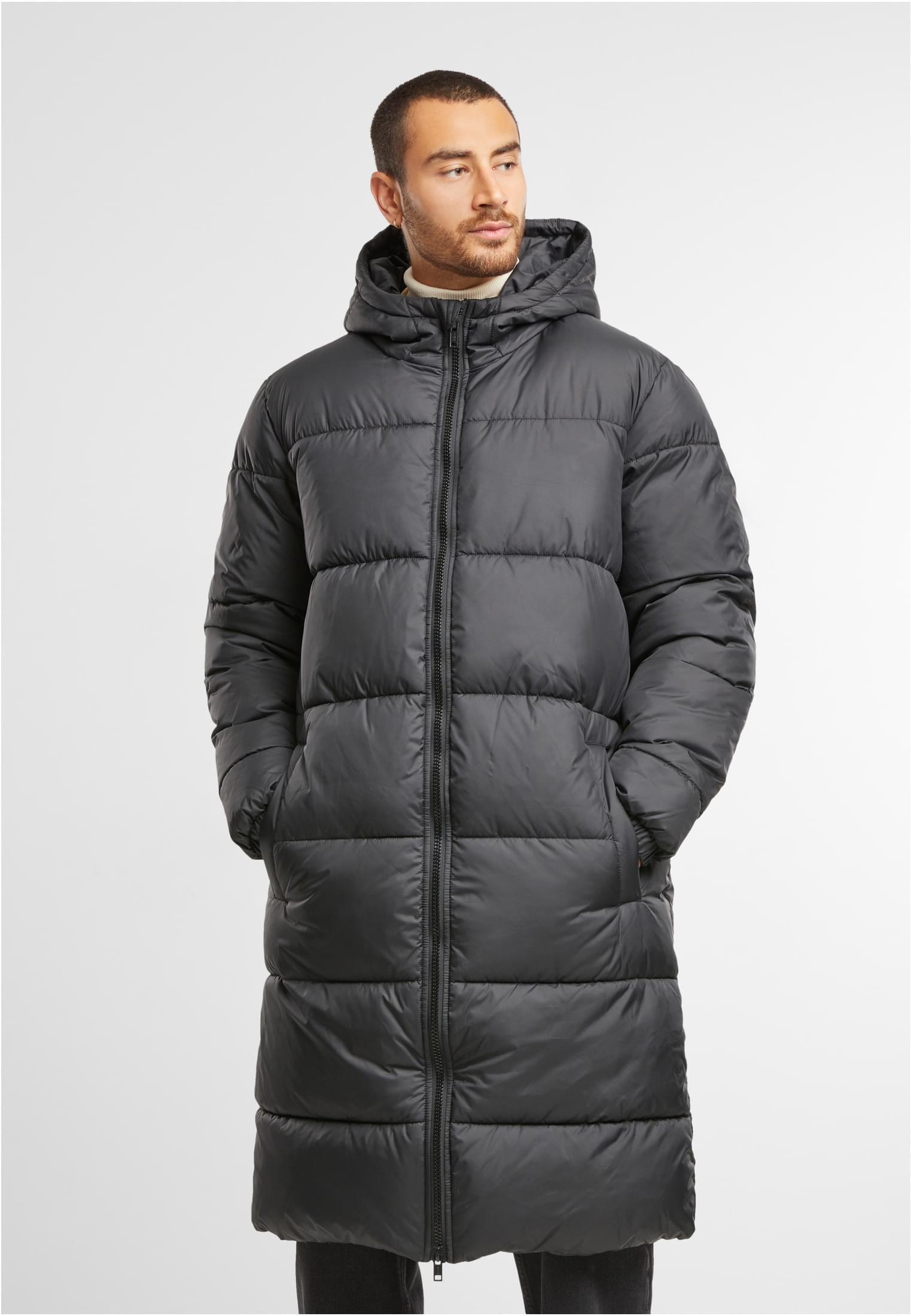<b>Urban Classics</b> <br> Mens Long Puffer Coat Herren Wintermantel