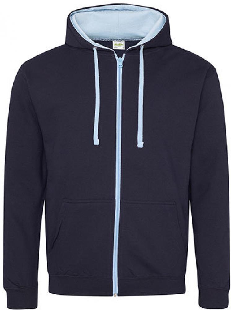 <b>Just Hoods</b> <br> Varsity Zoodie Kapuzenpulli mit Reisverschluss