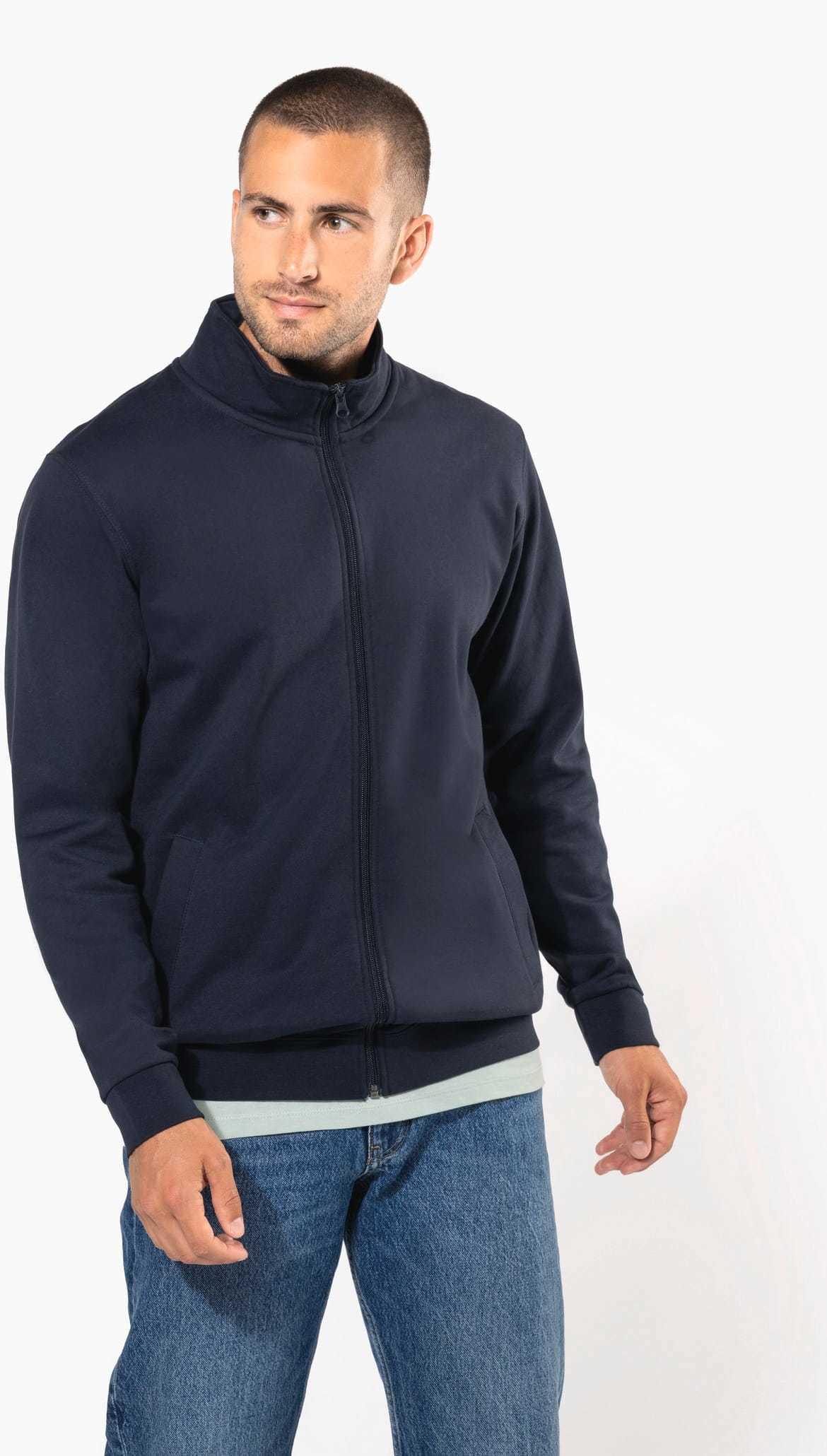 <b>Kariban</b> <br> Herren Sweatjacke mit Reißverschluss