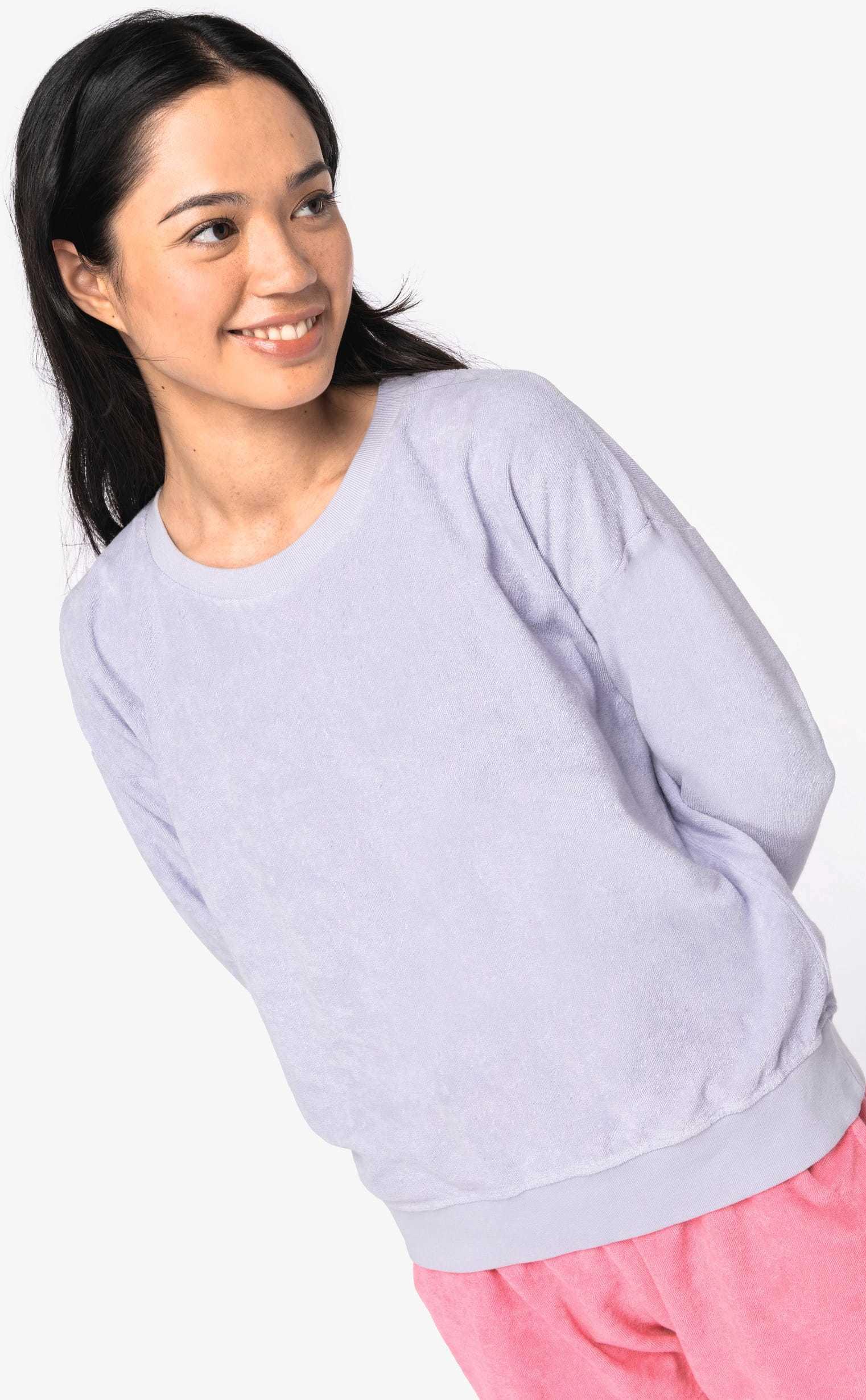 <b>Native Spirit</b> <br> Umweltfreundliches Damen-Sweatshirt aus Frottee 