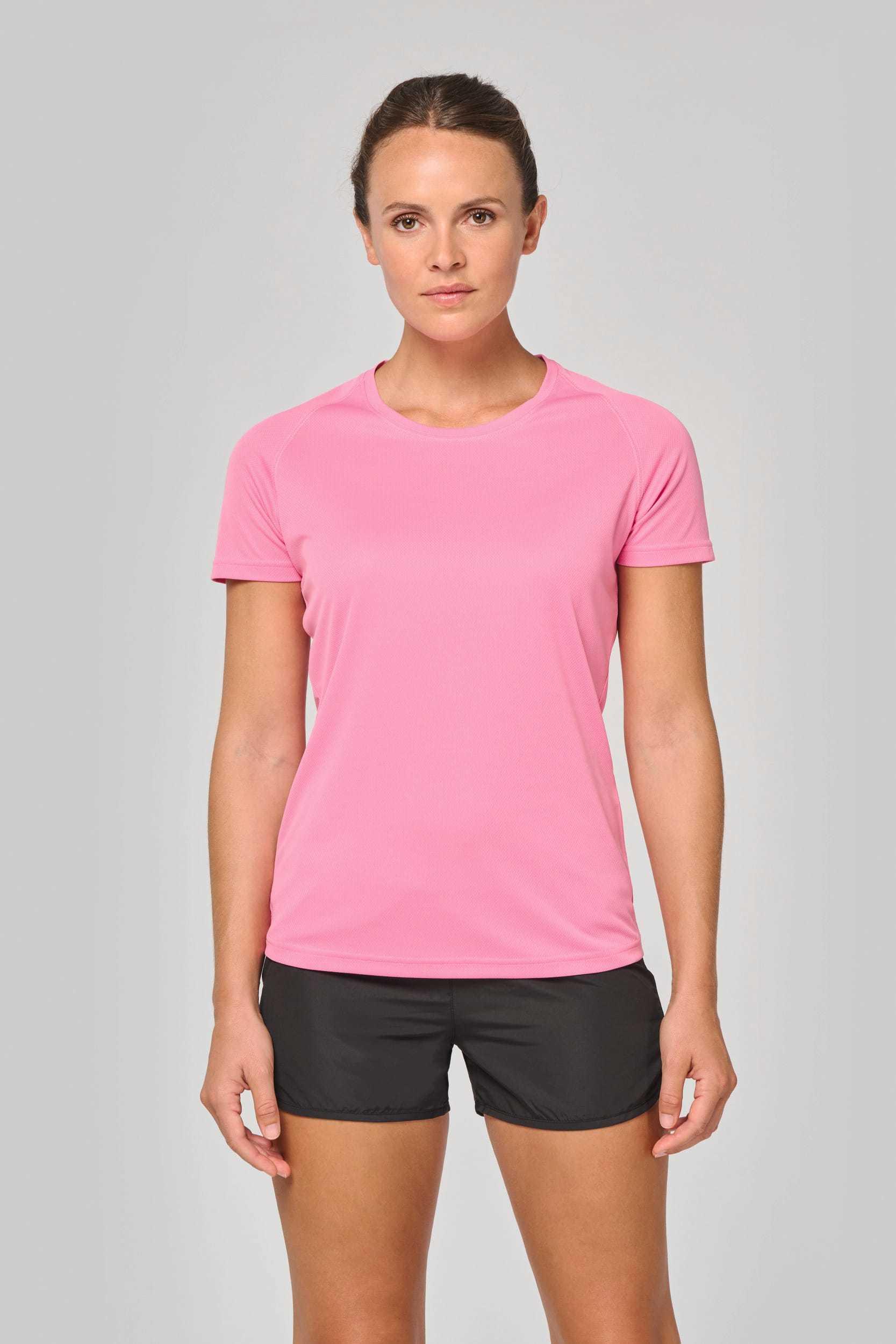 <b>PROACT®</b> <br> Damen-Sportshirt aus Recyclingmaterial mit Rundhalsausschnit