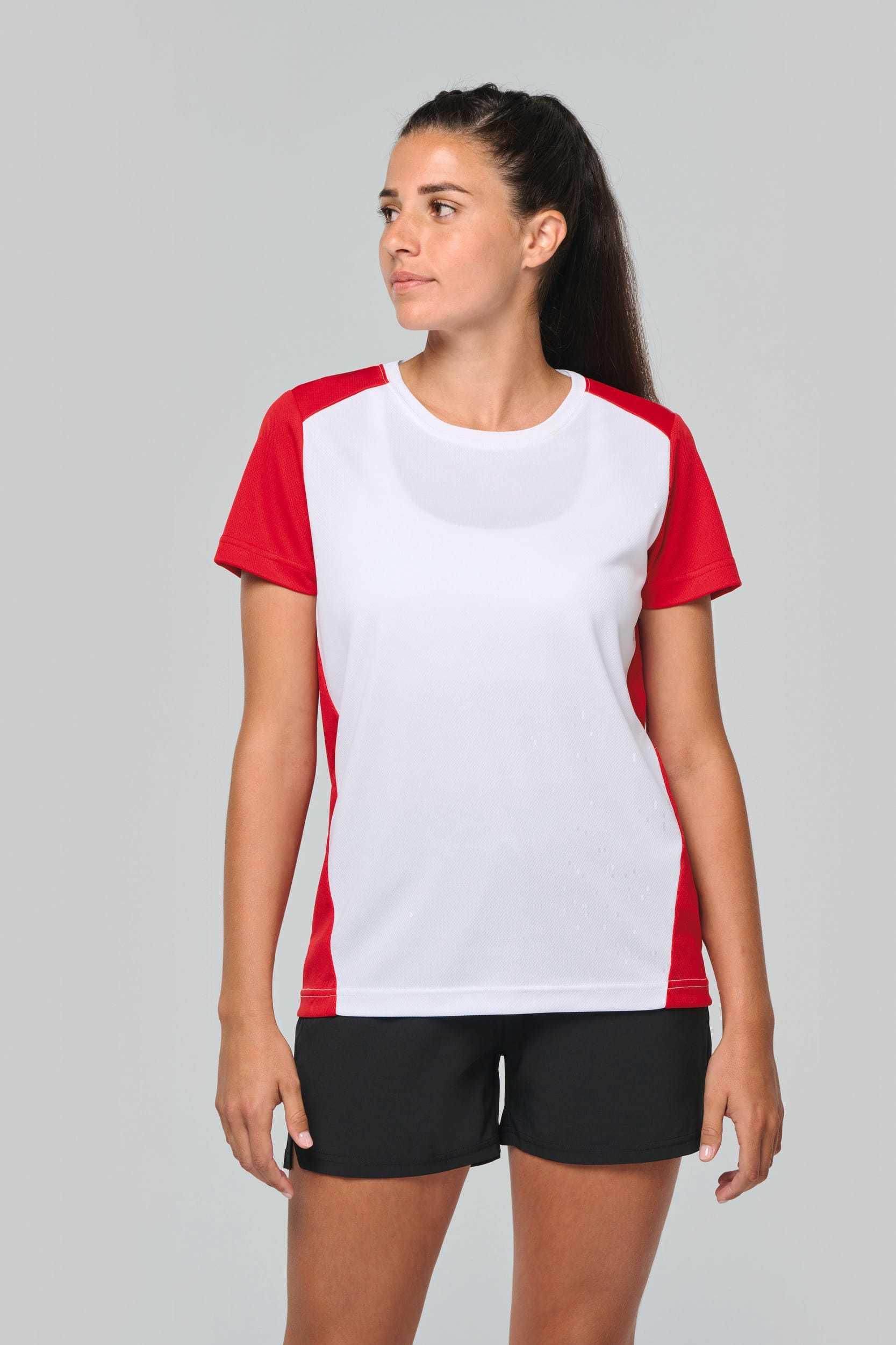 <b>PROACT®</b> <br> Zweifarbiges umweltfreundliches Damen-Sport-T-Shirt