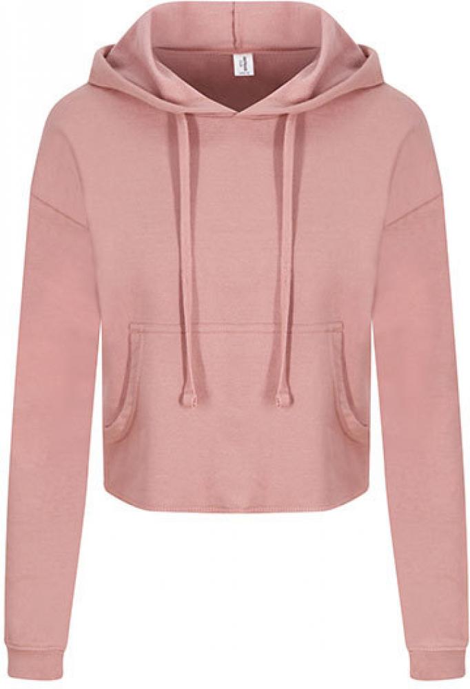 <b>Just Hoods</b> <br> Damen Cropped Hoodie - Weiche Baumwollaußenseite