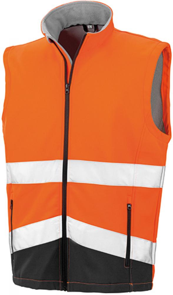 <b>Result</b> <br> Herren Printable Safety Softshell Gilet