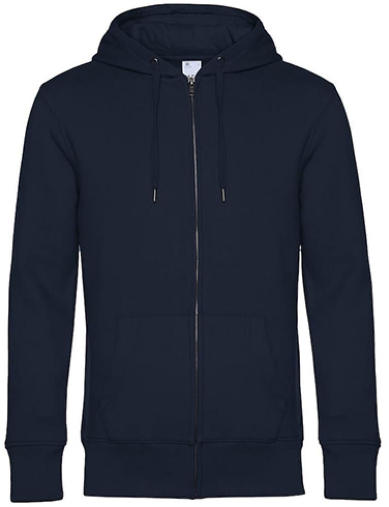 <b>B&C</b> <br> KING Zipped Hood Jacket, gekämmte Baumwolle 