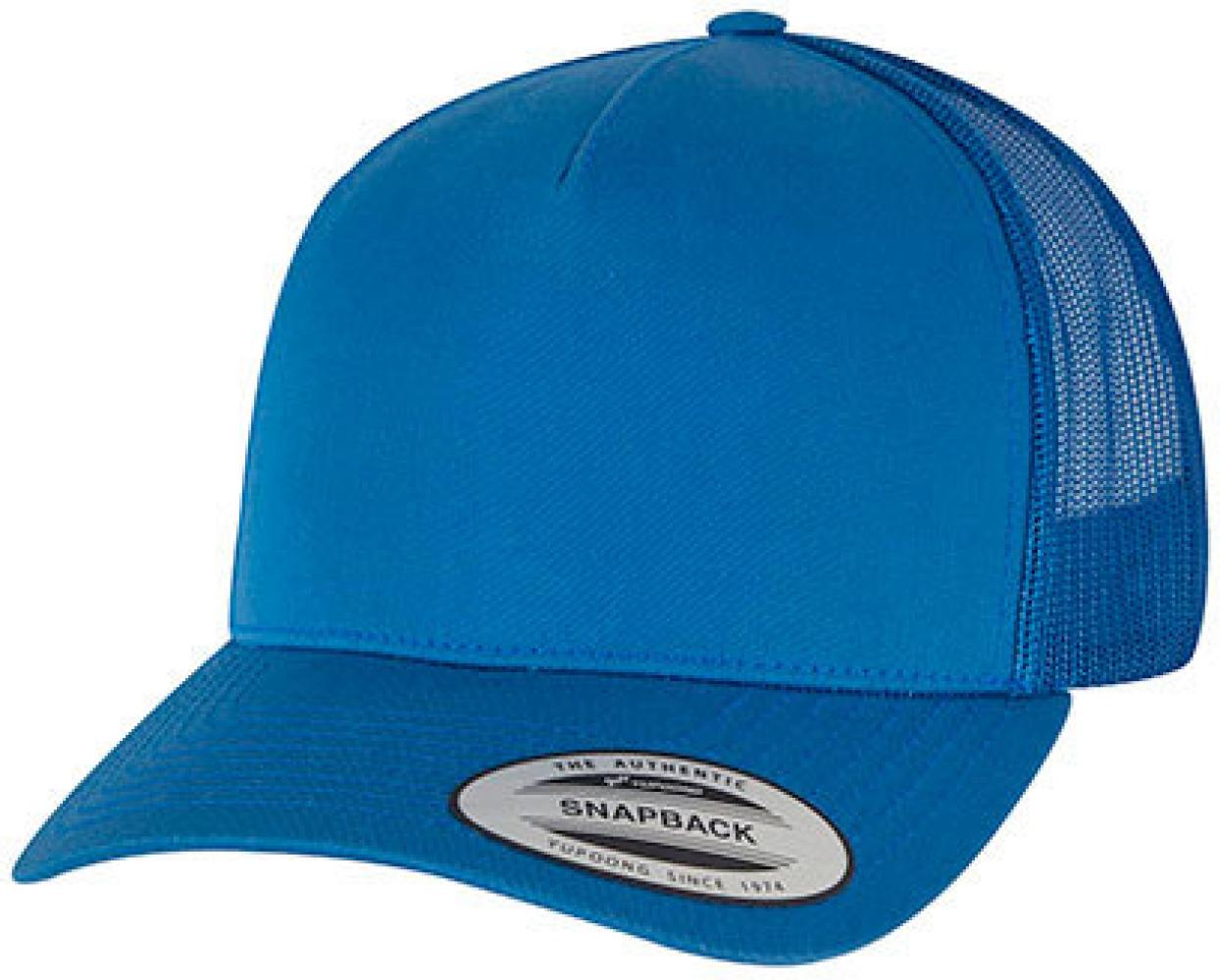 <b>FLEXFIT</b> <br> 5-Panel Retro Trucker Cap, Obermaterial aus Baumwoll-Twill 