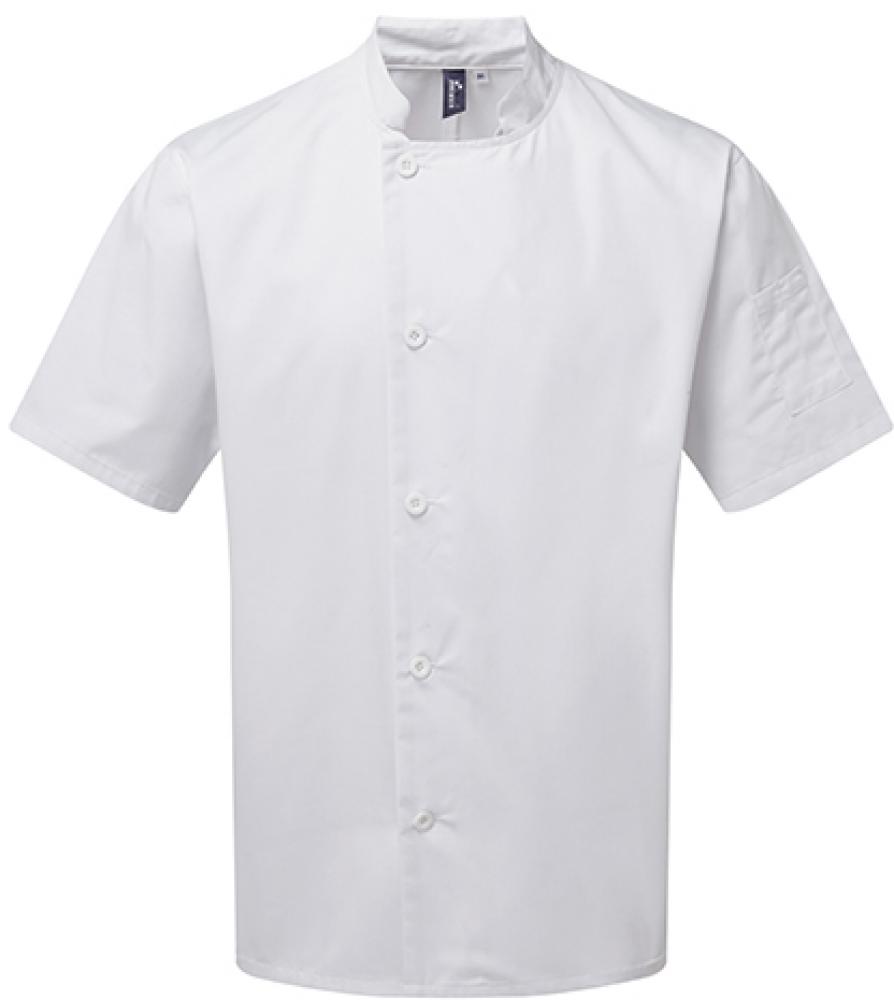 <b>Premier Workwear</b> <br> Kochjacke Essential Short Sleeve Chefs Jacket